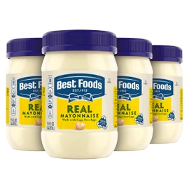 Best Foods Real Mayonnaise Creamy Condiment for Simple Meals Mayonnaise Sandwich Spread 15 oz, Pack of 4