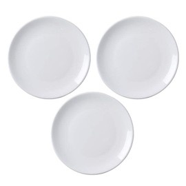 MBBITL Porcelain Appetizer Plates Set of 3, 5 Inch White Dessert Salad Plates, Small Dinner Plates for Sides Snack Sauce, Kitchen Ceramic Serving Dishes
