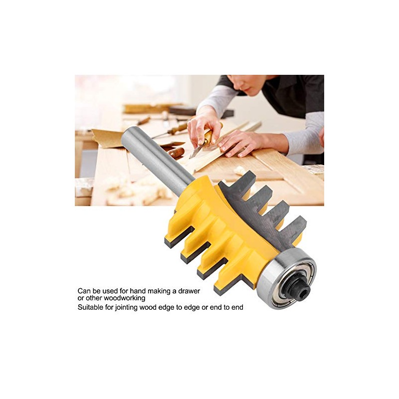 8mm Shank Tongue and Groove Router Drill Rail, Reversible Finger