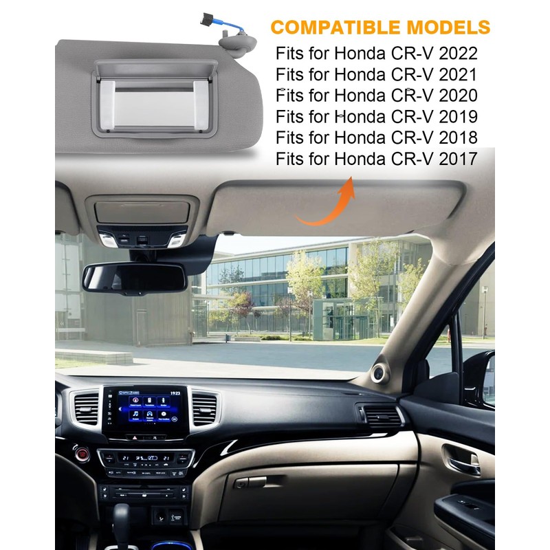 FZPJJNB Car Sun Visor Driver & Passenger Side Fits for