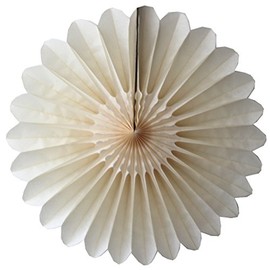 6-pack 18 Inch Tissue Paper Fanburst (Classic Ivory)