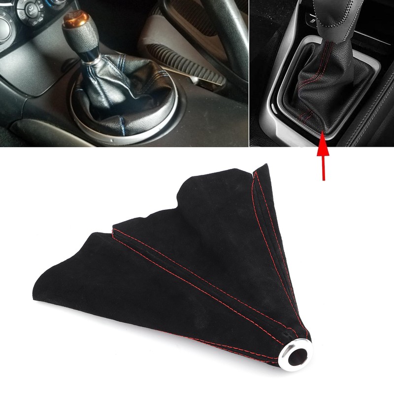 Shifter Lever Dust Cover Boot Gaiter Car Interior Suede Universal