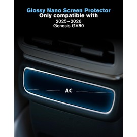 WEIPIN For 2025~2026 GV80 AC Screen Protector Nano Anti-Scratch Ultra-Tough Display *2 Accessories - No More Scratch&Fingerprint