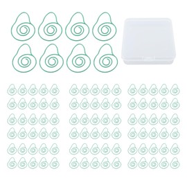 100Pcs Cute Paper Clips Lovely Fruit Design Exquisite Color Wide Application Kids Paper Clips for Office School Home Avocado
