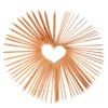 LIHAO Collection of Double Pointed Crochet Knitting Needles in Bamboo