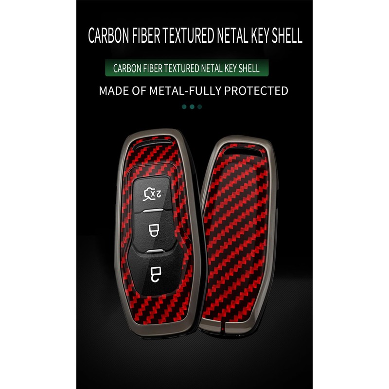 TECART Key Fob Case Cover Fit for Ford Explorer Edge