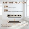 SANYCASA 2x12 Inches Air Floor Vents Register Ease Adjust Air