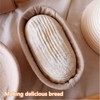 LOPYXBR Set of 2 Oval Proofing Baskets 28 cm for