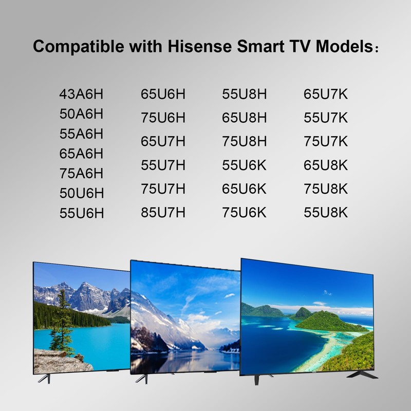 OSALOLO Control Remoto Universal Compatible con Hisense Smart Google TV