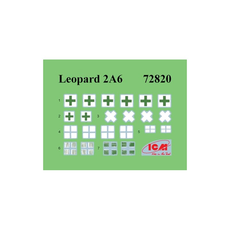 ICM 1/72 Ukraine Leopard 2A6 Plastic Model 72820 (Tank)