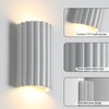 ZEROUNO White Resin Modern LED Wall sconces Wall Lighting Set