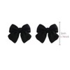 Artist Bow Tie Ribbon Stud Earrings for Women Red Black