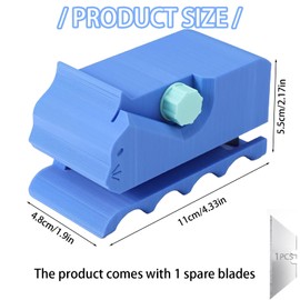 Cardboard Cutter for Cat Scratcher, DIY Tool for Custom Cat Cardboard Scratchers, Blue Cutter with Blade, Compact Design for Home Use