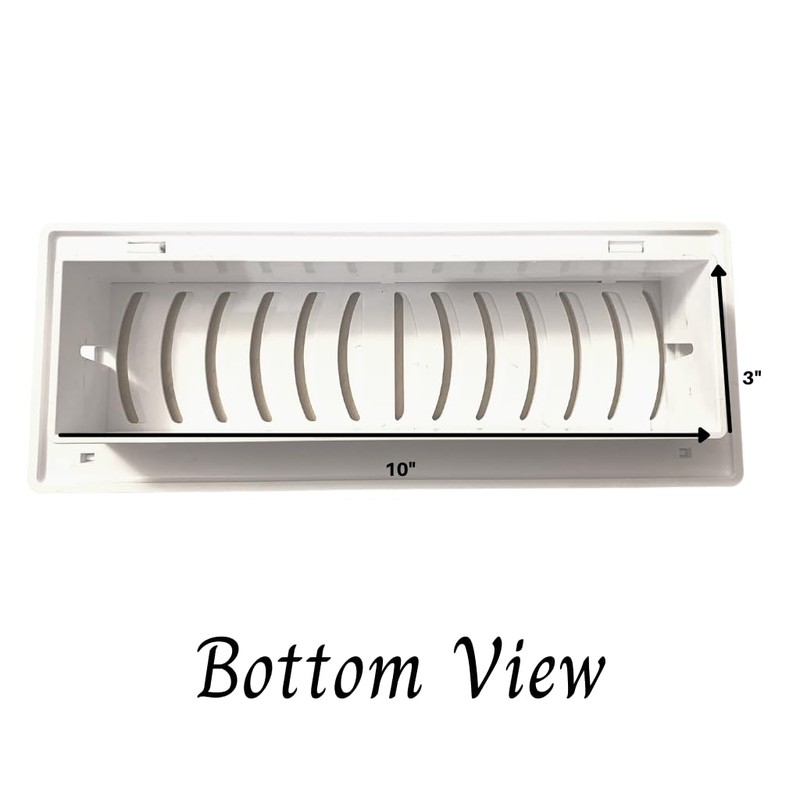 2-Pack Childproof Babyproof Vent Cover for 3"x10" Vent Openings (Grey)