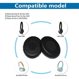 ACCIUK OE2 Ear Pads Replacement Repair Accessories Soft Resilient Ear Pads Compatible with Bose OE2 OE2i Soundtrue SoundLink Headphones (Black)