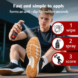 Sports Shoe Grip Spray (4oz) Improving Sole Traction & Court Grip, Basketball Shoe Grip Anti Slip Grip & Performance Enhancer Rejuvenate & Elongate Sneaker Life for Gym Floor Court
