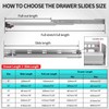 BAIDICE Soft Close Bottom Mount Drawer Slides 12 Inch Rails