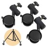 360° Rotatable Quiet Light Stand Wheels, Pack of 3 Tripod