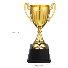CLISPEED Champion League Trophy for Children, 19 cm Awards Trophy, Gold Reward Trophy, Winner Trophy, Trophy for Sports Competitions to Recognize Winners