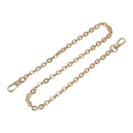 sourcing map Purse Chain Strap, 24"x0.24" Flat Chain Strap Handbag Chains Accessories Purse Straps Shoulder Cross Body Replacement Strap(Gold Tone)