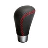 GENUINE LEATHER UNIVERSAL SHIFT KNOB RED STITCHING M8 M10 M12