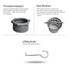 Neodrain 12-Inch Linear Shower Drain with Removable Grate, Professional Brushed