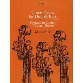 Three Pieces for Double Bass. [With P.F. accompaniment.] Fantasia in E minor. Toccata. Bolero. [Score and part.]