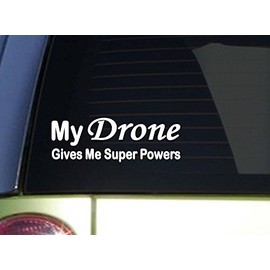 EZ-STIK My Drone Gives SuperpowersJ025 8.5 inch Wide Decal Sticker