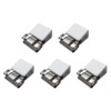 TOHKIN SCC-L5W Slide Clip Clear, Large, White, Pack of 5,