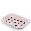 Two-Part Enamel Soap Dish - Pink