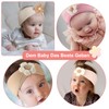 Cfcyhla 3 Stück Baby-Blumen-Stirnband, Nylon-Stirnbänder, weiche Haarbänder, Baby-Zubehör für Neugeborene,