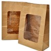 Bakery direct Kraft windowed cookie/sandwich/coffee bags with PLA window (fully