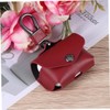 KICHOUSE Simple Imitation Leather Earphone Case Cover for Wireless Headphone