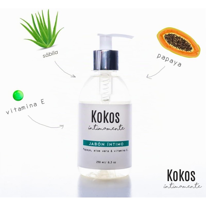 KOKOS Jabón Íntimo Femenino Equilibra El PH 250 Ml