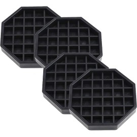 TrueCraftware- 4-1/2" Drip Tray Octagon Shape Polypropylene Black Color Set of 4- Bar Countertop Coffee Drip Tray with Honeycomb Grid Octagon Dishwasher Safe