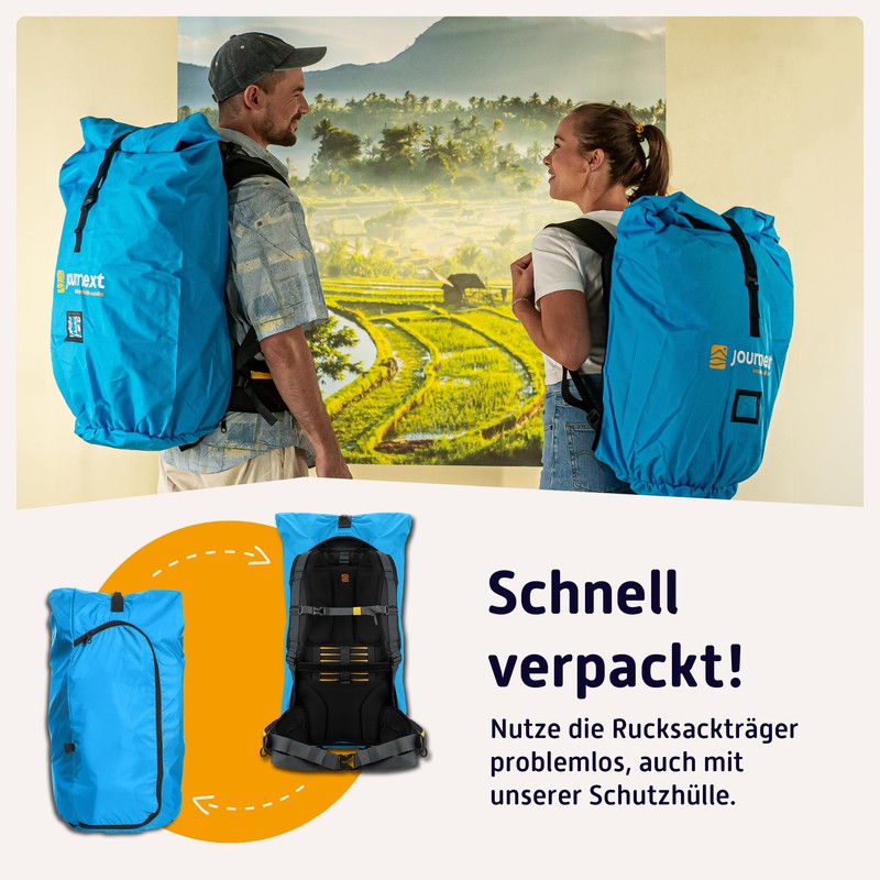 Journext 2-in-1 Backpack Protective Cover & Rain Cover/Flight Cover Backpack/Protective