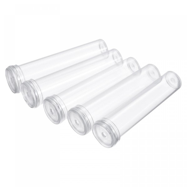 sourcing map Pack of 25 Flower Water Tubes with Lid