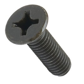 MonsterBolts - M4 x 20mm Phillips Flat Head, DIN 965, Alloy Steel, Black Oxide, 50 Pack