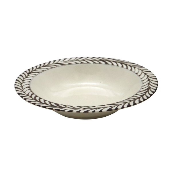 Niiyama Hut Style Plate Series, 8.3 inches (21 cm), Soup Plate (Natural) 1