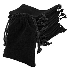 EASYKEENECOM 10 Pcs Jewellery Pouches Velvet Jewelry Pouches Drawstring Gift Bags 9cm x 7cm