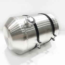 JSD 9.75 Gallons 12" x 20" Aluminum Spun Round Gas Tank Fuel Cell Tank End Fill 3/8" NPT Outlet-Off-road,go kart