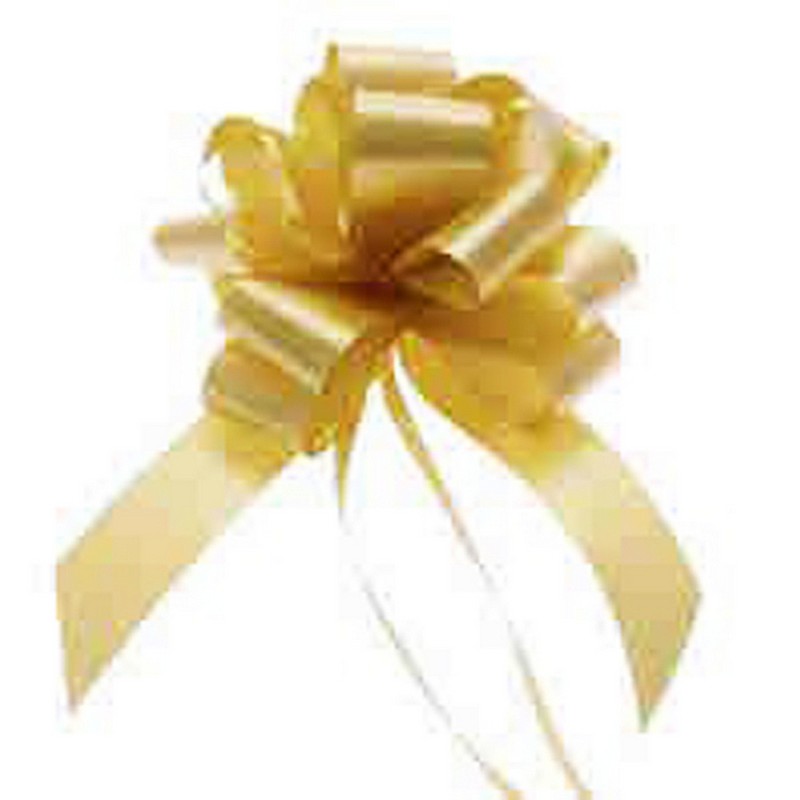 30 Snow White Satin Ribbon Floristry Pull Bows 30mm