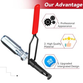 10mm Jam Nut Valve Adjustment Tool, Valve Lapping Guiding Removal Tool Grinding Tool, Slotted Valve Adjusting Stud Compatible with Japanese Car Engines