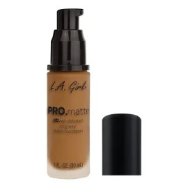 Base de Maquillaje Líquida L.A. Girl Pro Matte, Tono Warm Siena, 30mL