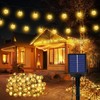 Realky Solar Garden Lights Outdoor, 59Ft 100LED Solar String Lights,