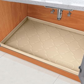 SIKADEER 31" x 19" Under Sink Mat Waterproof, Silicone Mat Kitchen Drawer Shelf and Cabinet Liner, Sink Protector for Kitchen Organizers and Storage, Boot Tray Pet Food Mats