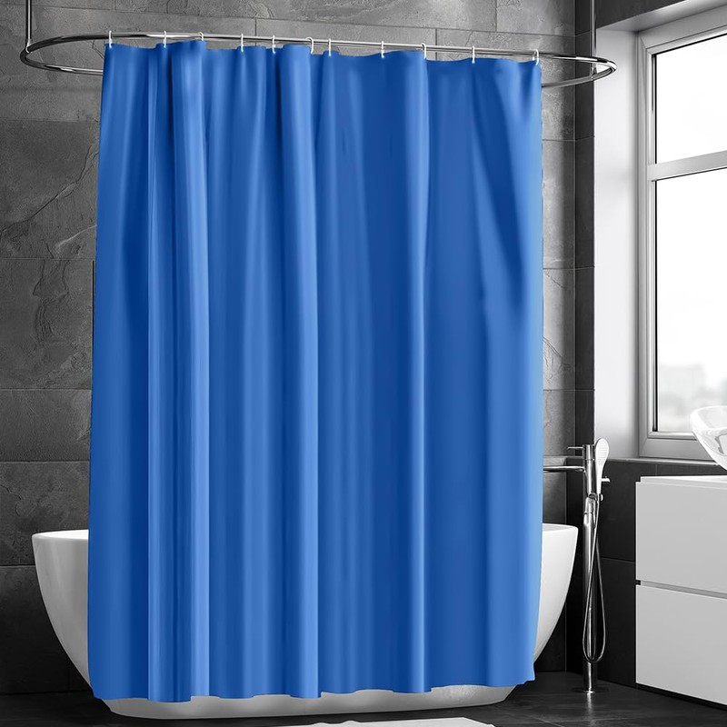 URAQT Shower Curtain, Anti-Mould, Waterproof, Quick-Drying Shower Curtains, Washable PEVA
