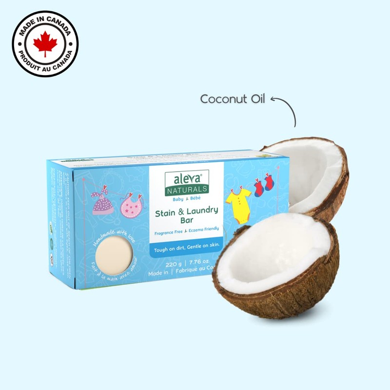 Aleva Naturals Stain & Laundry Bar, 220g (pack of 2)