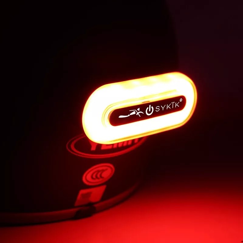 Sykik Rider SRHL7 Running Light for Motorcycle Helmet Rechargeable BE