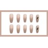 Domiya MJ123 Nail Tip, 3D Nails, 24 Pieces, Short Nail